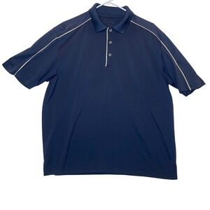 PGA Tour Mens‎ Golf Polo Shirt Short Sleeve Athletic Blue XXL Lightweight Snag